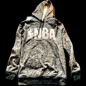 NBA Logo Hoodie | Black Gray White | Size Small